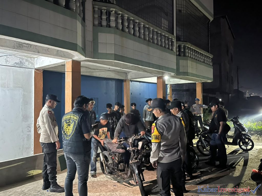 Patroli KRYD Malam, Polsek Kateman Antisipasi 3C dan Balap Liar di Sungai Guntung