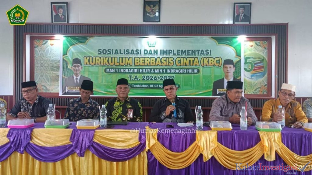 Tanamkan Nilai Kasih, Kemenag Inhil Sosialisasikan Kurikulum Berbasis Cinta di MAN & MIN 1