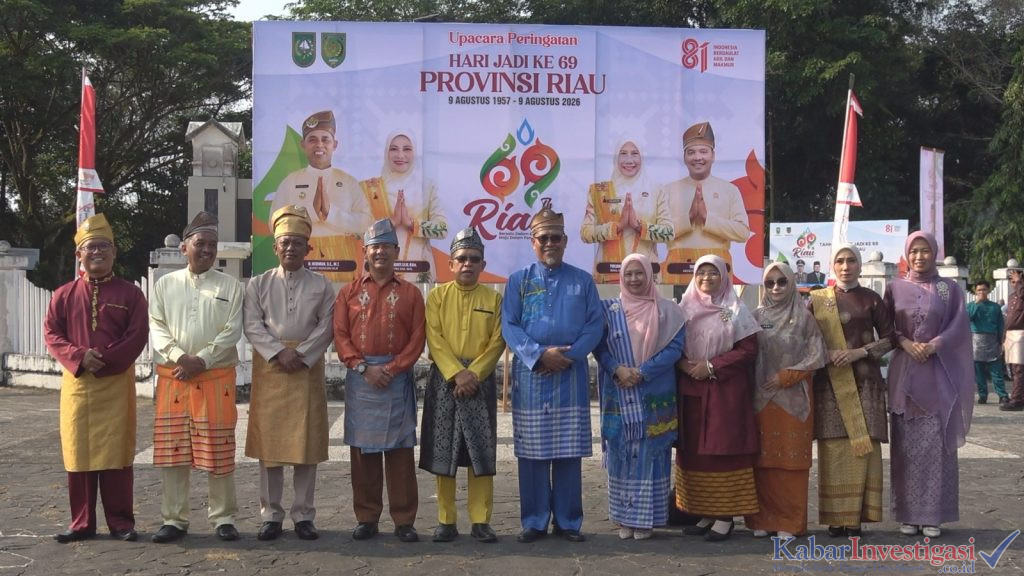 Sekda Inhil pimpin upacara Hari Jadi ke-69 Provinsi Riau