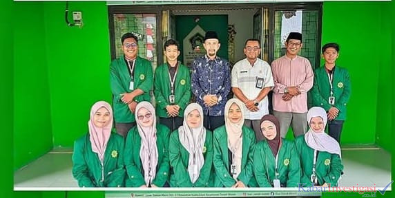 KKN Tuntas,Mahasiswa STAI Auliaurrasyidin Pamit ke KUA Tanah Merah