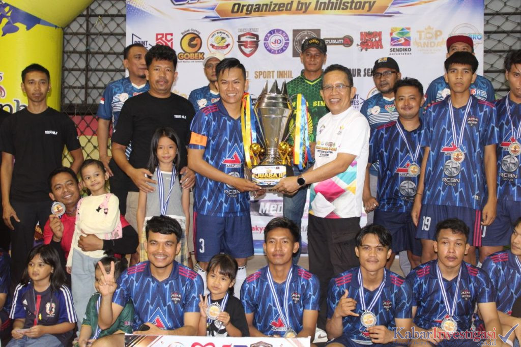 Komisi II DPRD Inhil Hadiri Penutupan Turnamen Futsal Sahabat Hati Cup 3