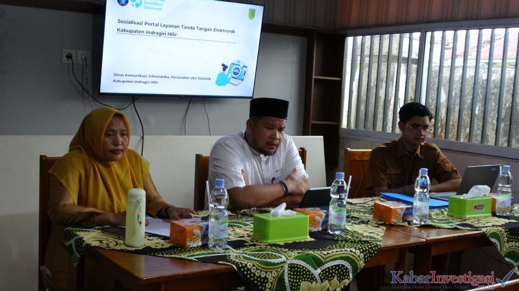 Diskominfopers Inhil Sosialisasikan Portal TTE, Pejabat Diminta Jaga Keamanan Akun