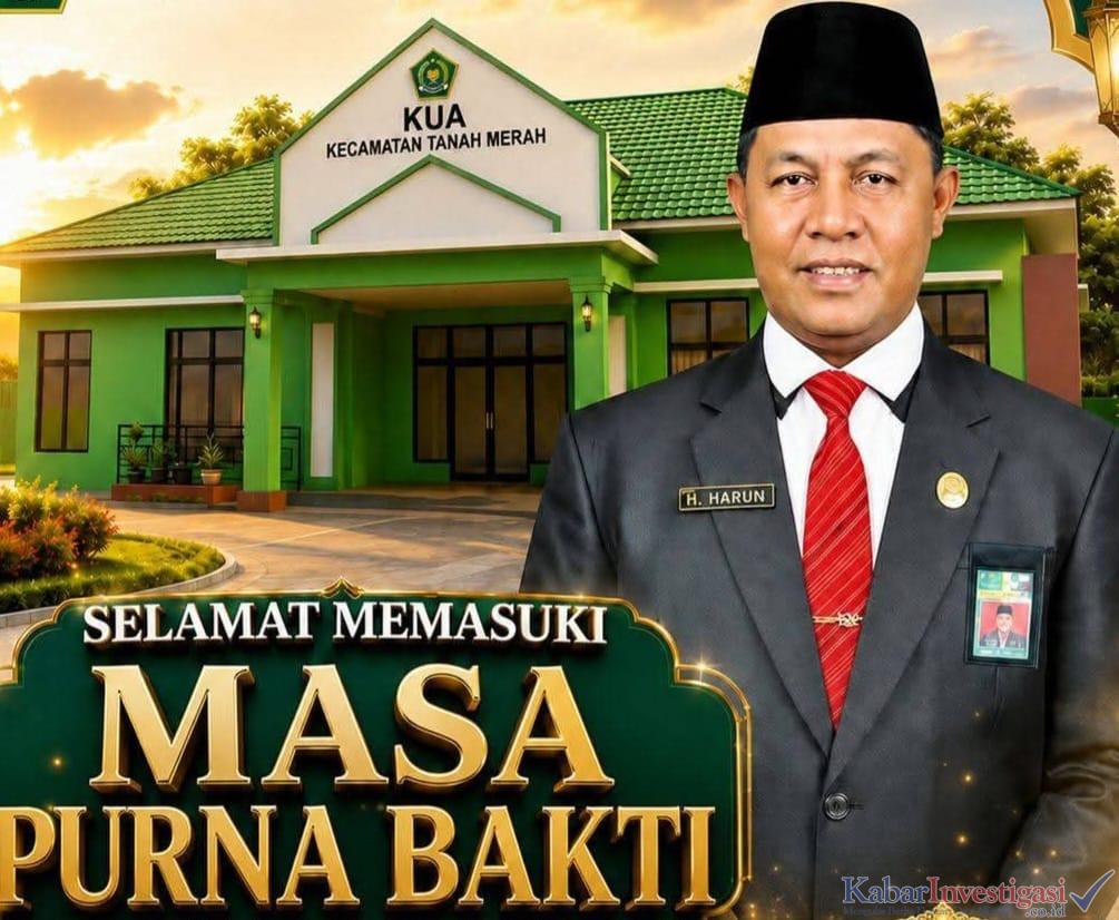 Apresiasi Pengabdian, KUA Tanah Merah Antar H.Harun Memasuki Masa Purna Bakti