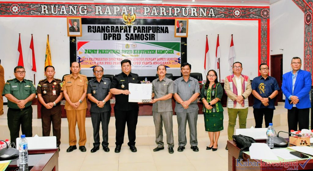Pemkab Samosir dan DPRD Sepakati Perubahan KUA-PPAS APBD 2026, Pagu Anggaran Capai Rp838 Miliar.