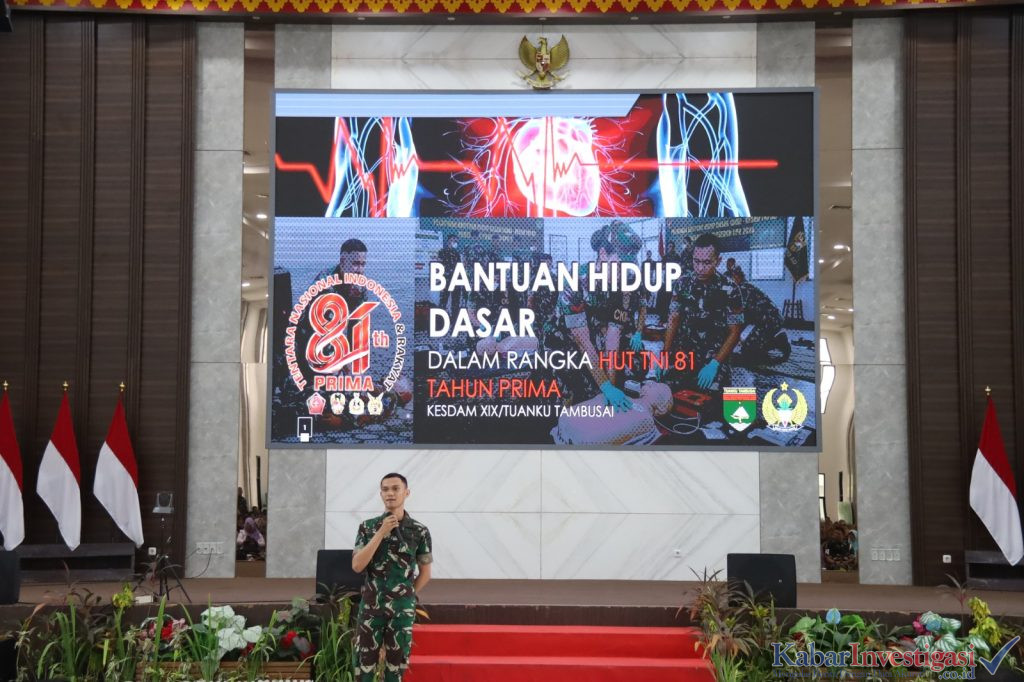 Kodam XIX/Tuanku Tambusai Gelar Pelatihan BHD Serentak, Siapkan Ribuan Masyarakat Sambut HUT Ke-81 TNI