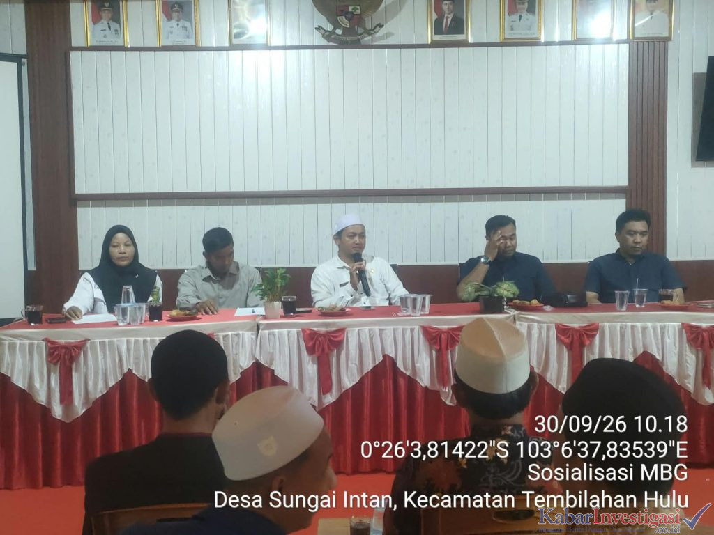 Sosialisasi Program MBG Dilaksanakan di Desa Sungai Intan