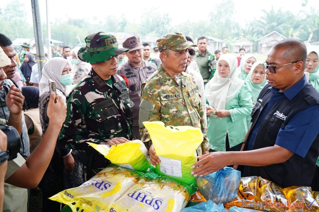Sinergi Membangun Desa, Bupati dan Dandim Tinjau Sasaran RTLH TMMD ke-130 di Desa Kuala Lemang